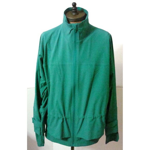 NWT New Womens Sweaty Betty Fast Lane Running Jacket M Wave Green Water resistan - Picture 2 of 13
